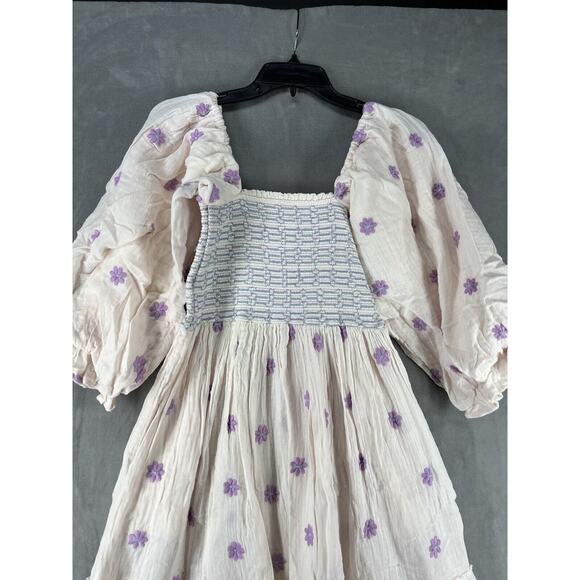 Free People Dahlia Embroidered Maxi Dress Size Small Ballet Combo - Picture 7 of 13